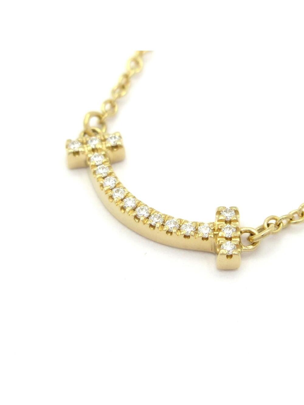 Tiffany&Co. T Smile Pendant Mini 18K #340638T20B